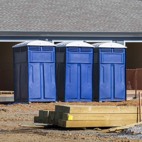 what is the maximum capacity for a single portable toilet in Kenesaw NE